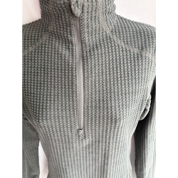 Columbia Textured Gray Pullover 1/4 Quarter Zip XXS/2XS Sporty Hiking Outdoors - Picture 2 of 9